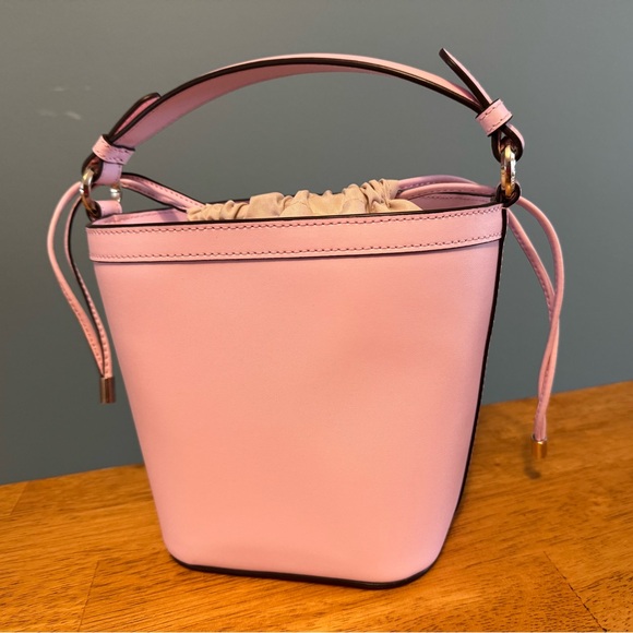 Kate Spade Pippa Flock Party Parrot Small Bucket Crossbody Bag Light Pink - Picture 5 of 5